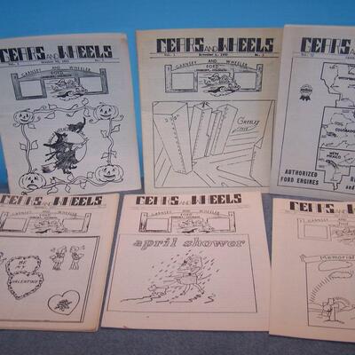 LOT 73 GEARS AND WHEELS NEWSLETTERS 1950S