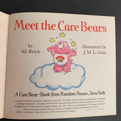 Lot 468: Vintage American Greeting Care Bear Figurines &  Children's Books