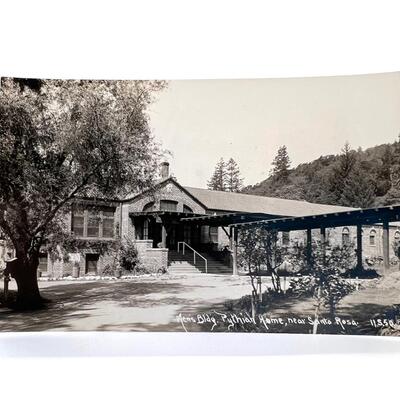 LOT 9 - Santa Rosa Postcard RPPC Pythian Home - Men's Building