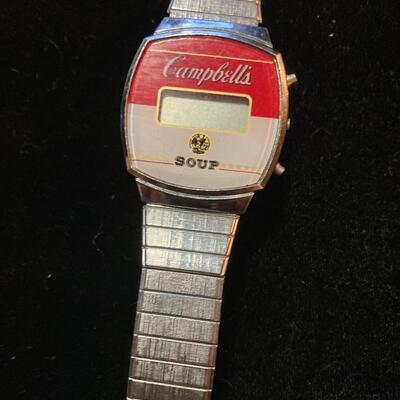 Vintage Campbell's Soup Digital Watch Untested