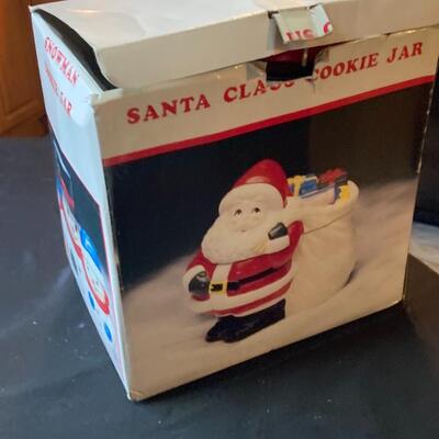 Santa Clause Cookie Jar with Box
