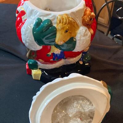 Santa Clause Cookie Jar with Box
