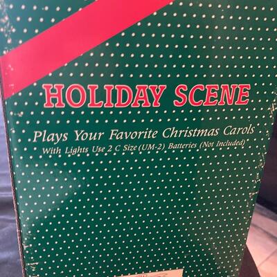 Santa HOLIDAY SCENE Music with Lights