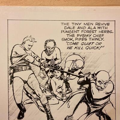 Alex Raymond Original Comic Strip Illustration Art