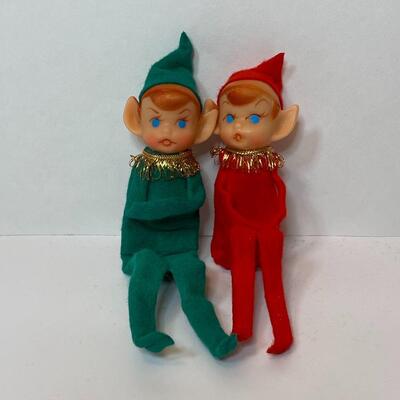 Lot 334: Vintage Japan Christmas Pixie Elves and Matching Knee Huggers