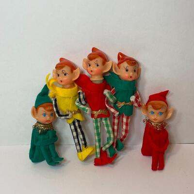 Lot 334: Vintage Japan Christmas Pixie Elves and Matching Knee Huggers