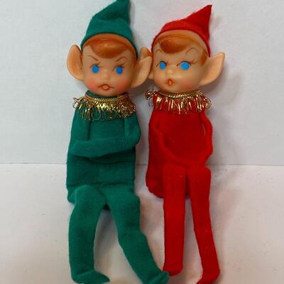 Lot 334: Vintage Japan Christmas Pixie Elves and Matching Knee Huggers