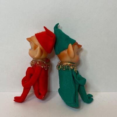Lot 334: Vintage Japan Christmas Pixie Elves and Matching Knee Huggers