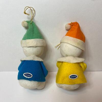 Lot 341: Vintage Japan Holiday Snowmen, Knee-hugger Elf in Shoe and More