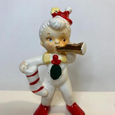 Lot 344: Vintage Christmas Lefton Elf and more