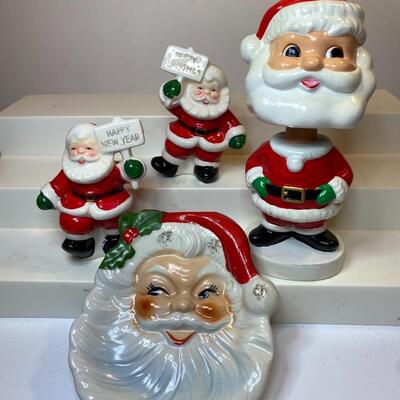 Lot 347: Vintage Christmas: Japan Salt & Pepper (Happy New Year, Merry Christmas & More)
