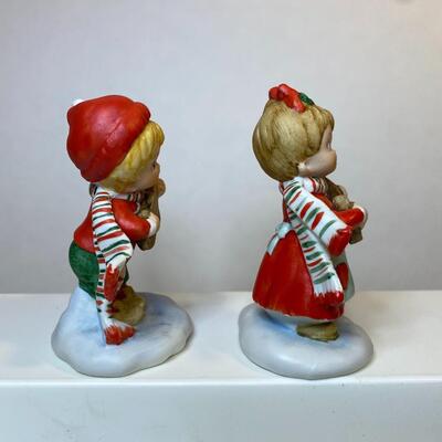 Lot 349: Vintage Lefton Hand-Painted Holiday Figurines