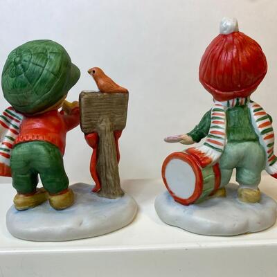 Lot 349: Vintage Lefton Hand-Painted Holiday Figurines
