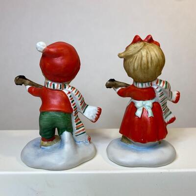 Lot 349: Vintage Lefton Hand-Painted Holiday Figurines