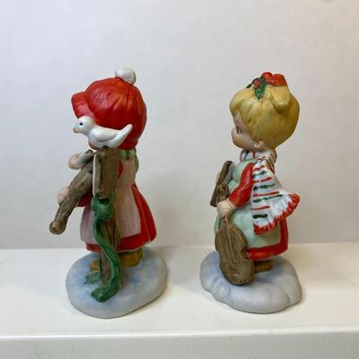 Lot 349: Vintage Lefton Hand-Painted Holiday Figurines