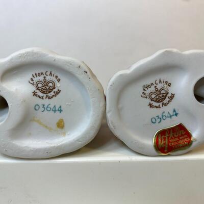 Lot 349: Vintage Lefton Hand-Painted Holiday Figurines