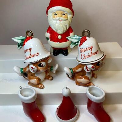 Lot 351: Vintage Japan Merry Christmas Chipmunks & More