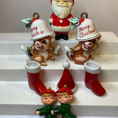 Lot 351: Vintage Japan Merry Christmas Chipmunks & More