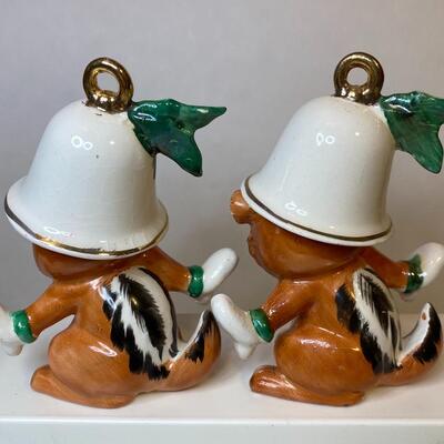 Lot 351: Vintage Japan Merry Christmas Chipmunks & More
