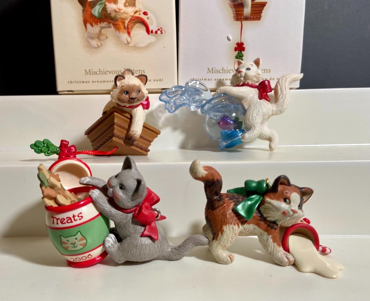 Lot 420 Hallmark "Mischievous Kittens" Ornaments