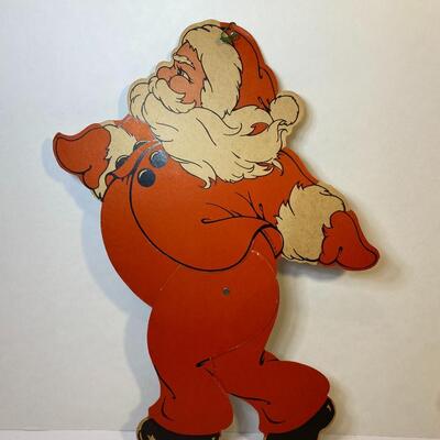 Lot 382: Vintage Christmas: New Snowman Centerpiece & Cardboard Cut-Outs