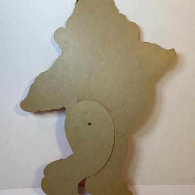 Lot 382: Vintage Christmas: New Snowman Centerpiece & Cardboard Cut-Outs