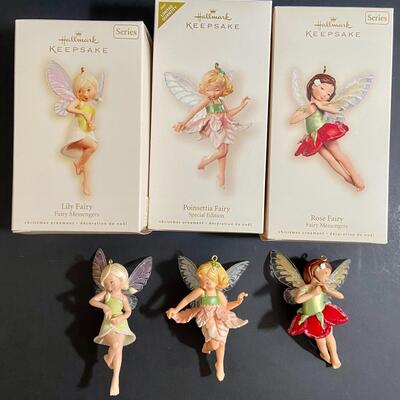 Lot 418: Hallmark Fairy Ornaments