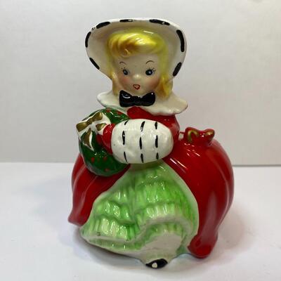 Lot 388: Vintage Christmas Planters/Candy Dishes & Ornaments