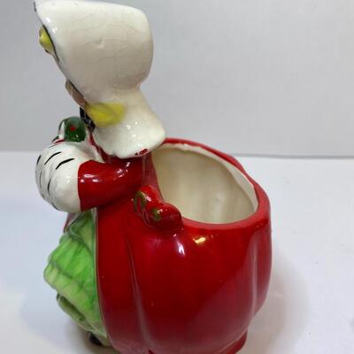 Lot 388: Vintage Christmas Planters/Candy Dishes & Ornaments
