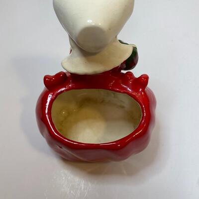 Lot 388: Vintage Christmas Planters/Candy Dishes & Ornaments