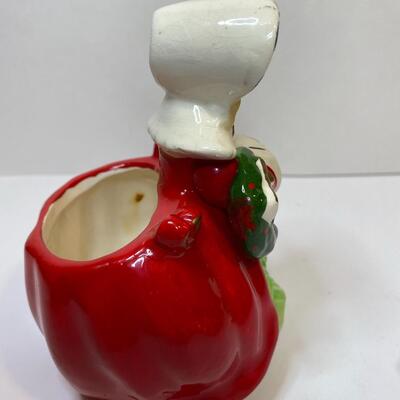 Lot 388: Vintage Christmas Planters/Candy Dishes & Ornaments