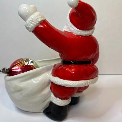 Lot 388: Vintage Christmas Planters/Candy Dishes & Ornaments