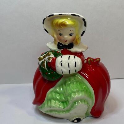 Lot 388: Vintage Christmas Planters/Candy Dishes & Ornaments