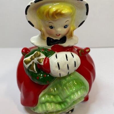 Lot 388: Vintage Christmas Planters/Candy Dishes & Ornaments