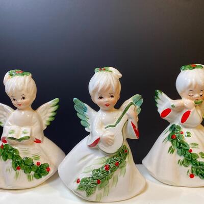 Lot 390: Lefton Vintage Christmas Angels