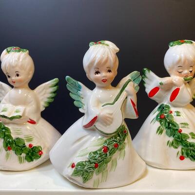 Lot 390: Lefton Vintage Christmas Angels