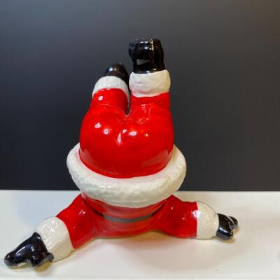 Lot 391: Vintage Fitz & Floyd "Silly" Santa's