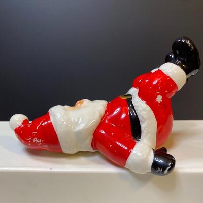 Lot 391: Vintage Fitz & Floyd "Silly" Santa's
