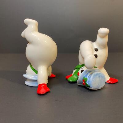 Lot 393: Vintage Fitz and Floyd "Silly" Snowmen