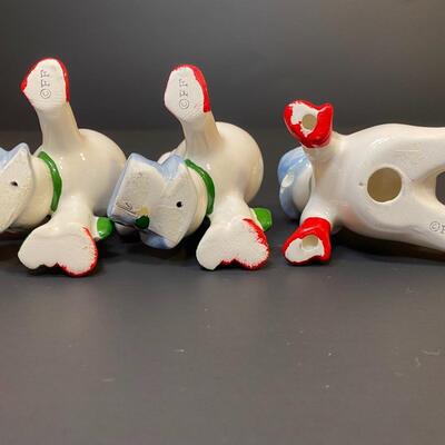 Lot 393: Vintage Fitz and Floyd "Silly" Snowmen