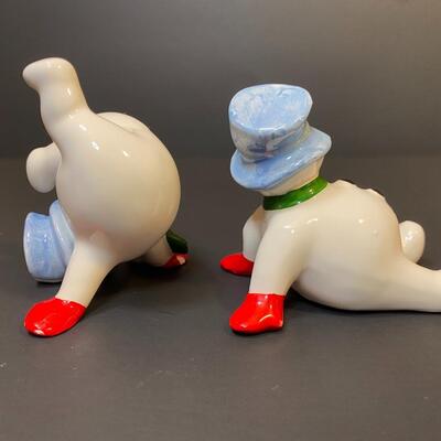 Lot 393: Vintage Fitz and Floyd "Silly" Snowmen