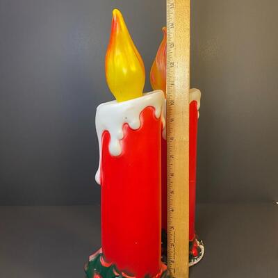 Lot 397: Vintage Candle Blow Molds (Table Top/ Mantle size)