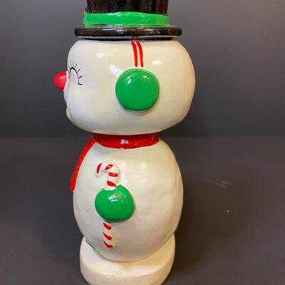 Lot 398: Vintage Snowman Bank and More