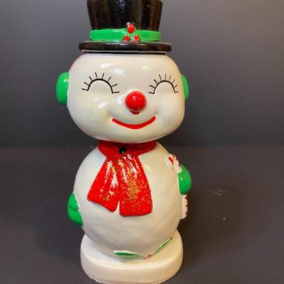 Lot 398: Vintage Snowman Bank and More