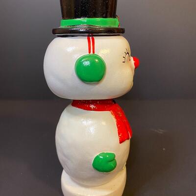 Lot 398: Vintage Snowman Bank and More