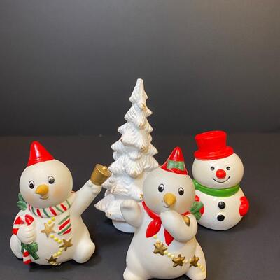 Lot 398: Vintage Snowman Bank and More