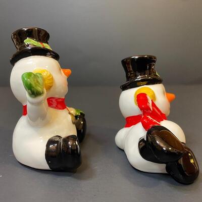 Lot 398: Vintage Snowman Bank and More