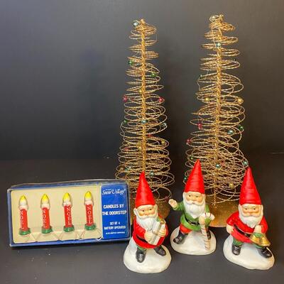Lot 481: Vintage Christmas: Department 56 & Gnomes
