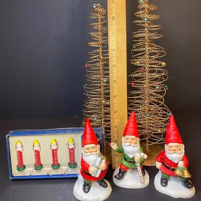 Lot 481: Vintage Christmas: Department 56 & Gnomes