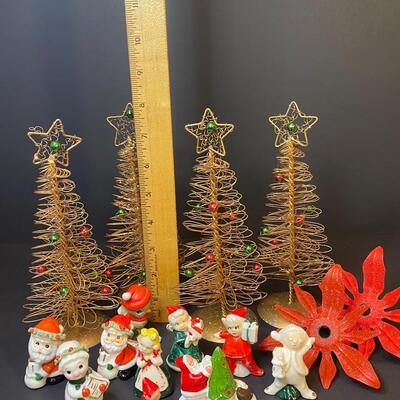 Lot 482: Antique/Vintage Christmas Figurines and More